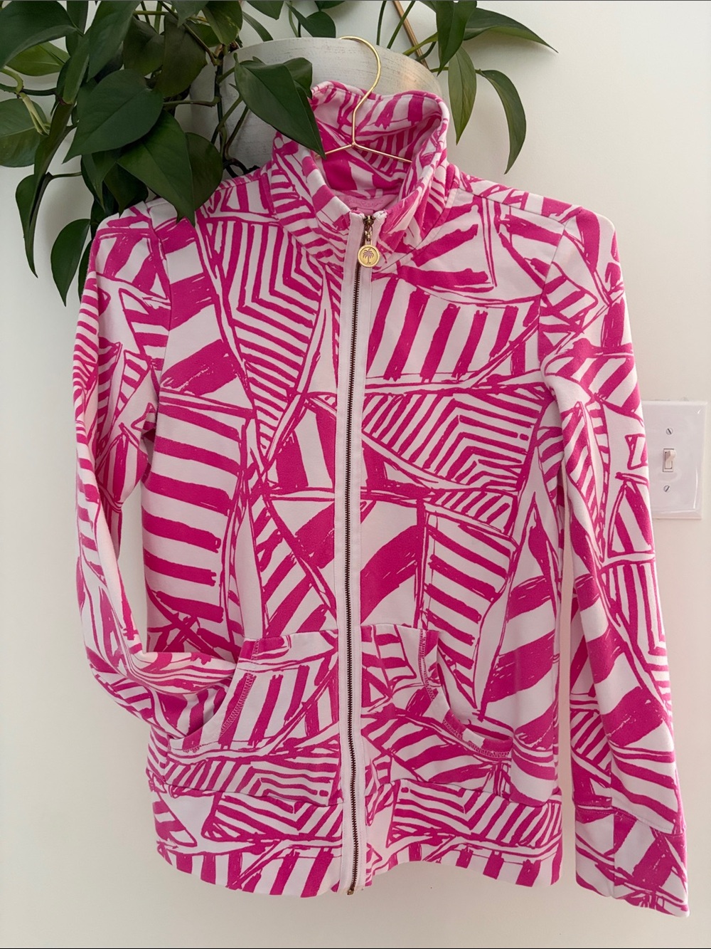 Lilly Pulitzer Women’s Full Zip Pop-Over Size Small